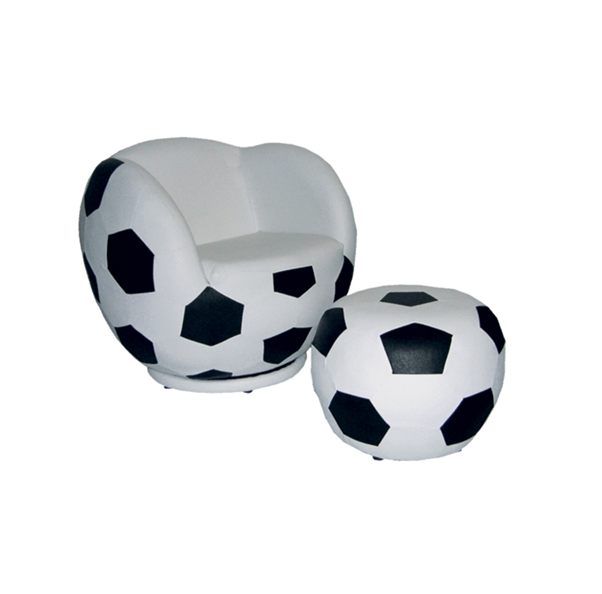 soccer ball chair and ottoman