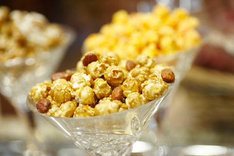 gourmet popcorn presentation