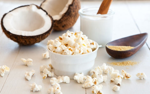 Coconut Oil & Nutritional Yeast Popcorn