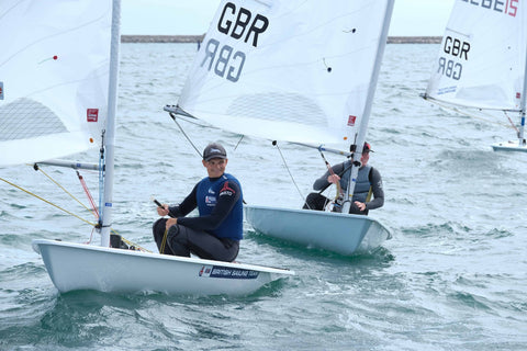 Sam Whaley Laser Sailing at the UK Laser Nationals 2020