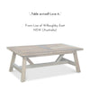 Recycled Teak Solid Timber Coffee Table customer review