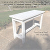 Industrial Recycled Retro Solid Timber Island Bench Table in White customer review