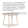 Ghify Modern Danish Round Angle Dining Table customer review