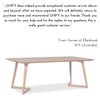 Modern Danish X-LARGE 2.4m! Angle Rectangle Wooden Dining Table / Desk customer review