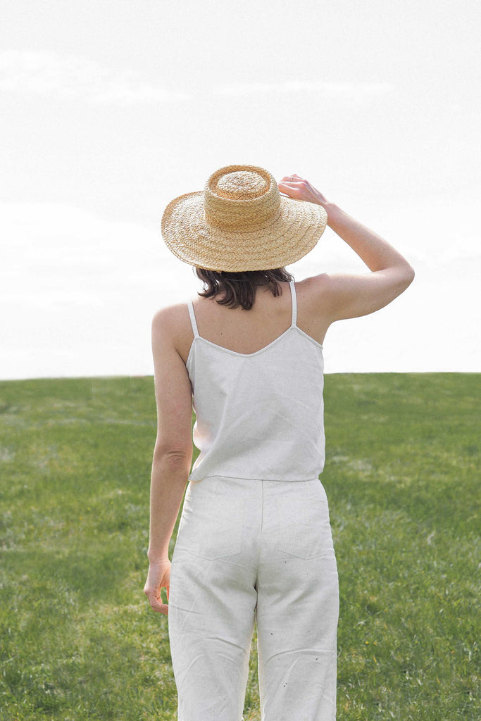 white silk cami