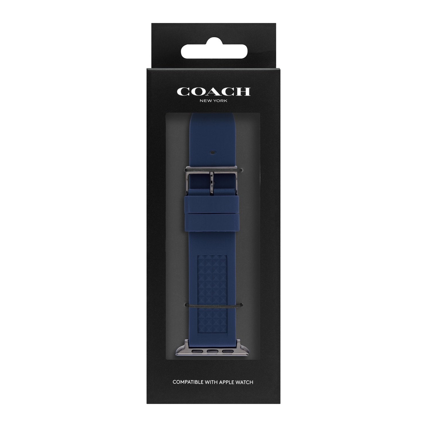 Coach Men\'s Apple Watchâ® Strap Blue Rubber 42mm (14700045)