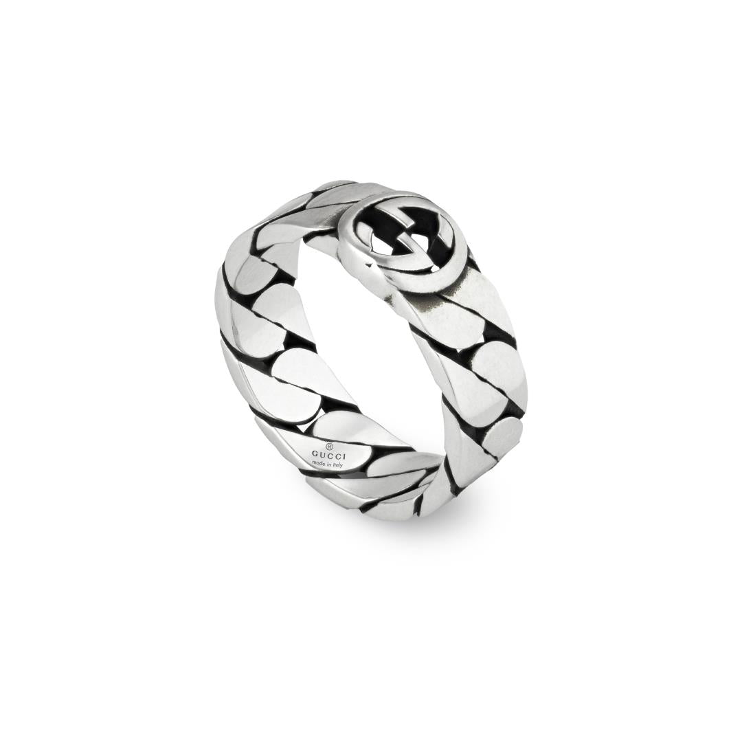 Gucci Jewelry Ladies Interlocked G 6mm Ring (YBC661513001)