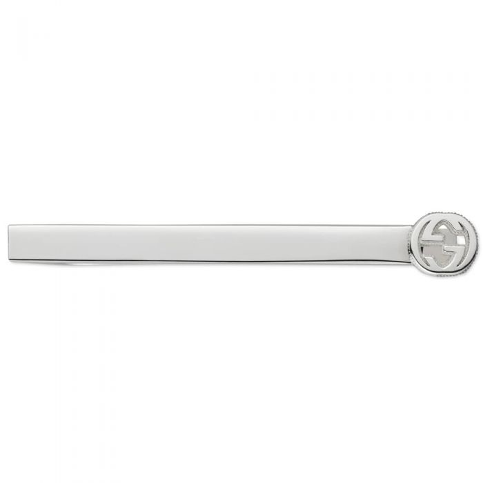 Gucci Jewelry Interlocking G Silver Tie Slide (YBF499061001)