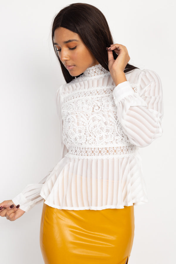 Shadow Stripe Embroidered Shirt