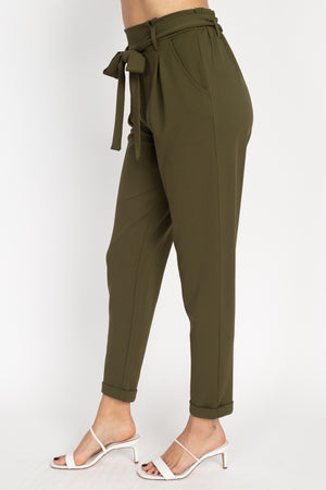 Paperbag Self Tie Pants