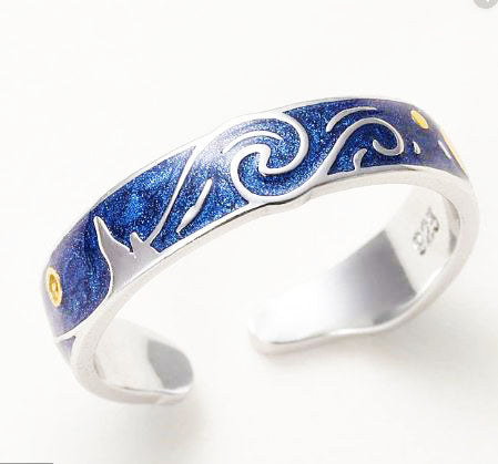 van gogh ring starry night