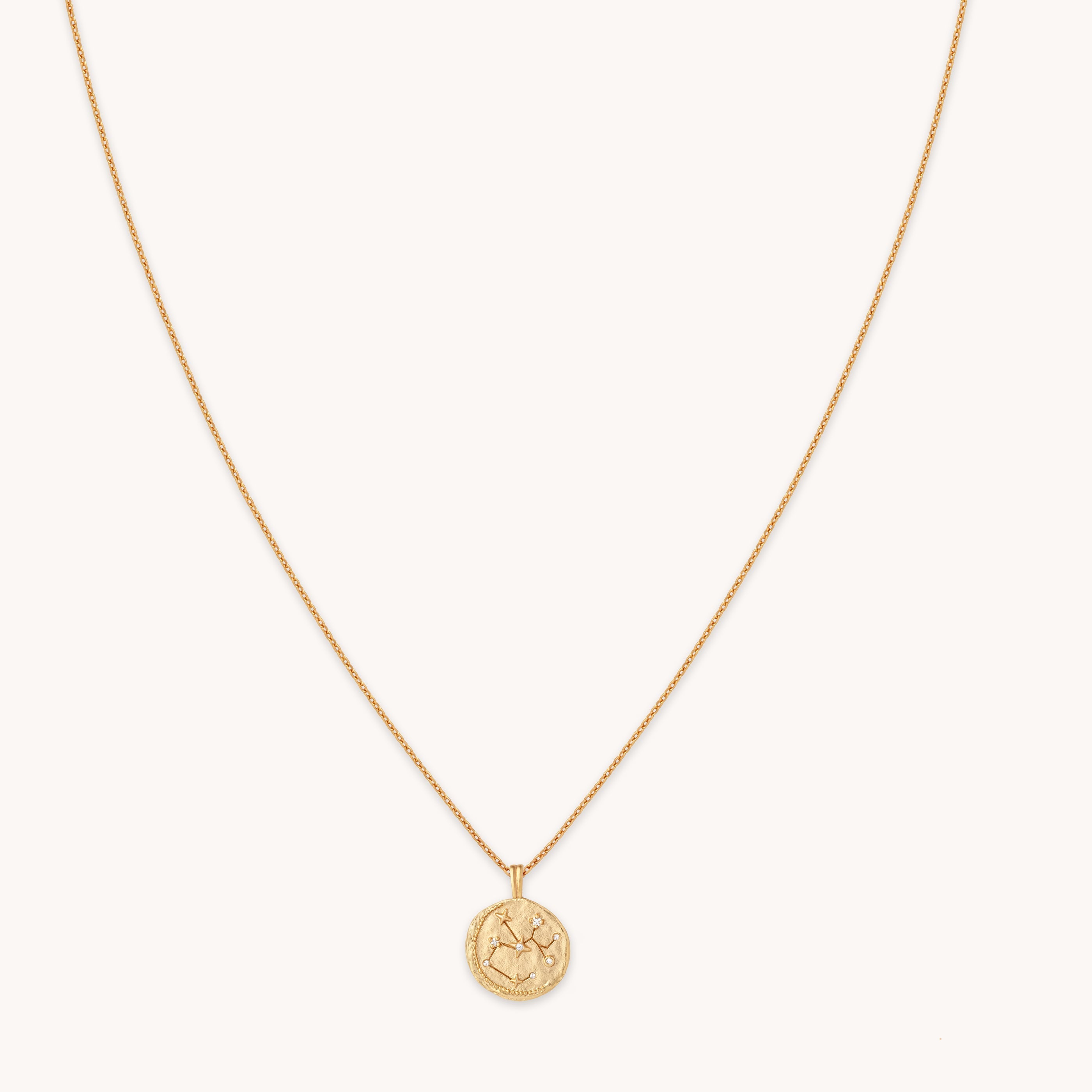 Sagittarius Zodiac Gold Pendant Necklace | Astrid & Miyu Necklaces
