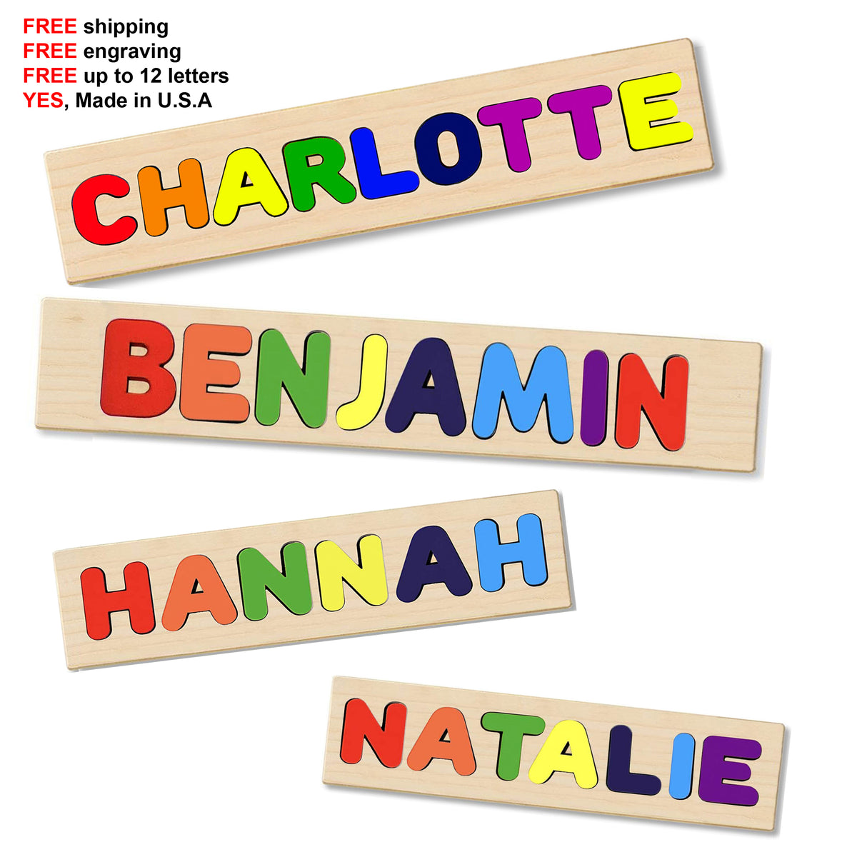 personalized name puzzle for 1 year old