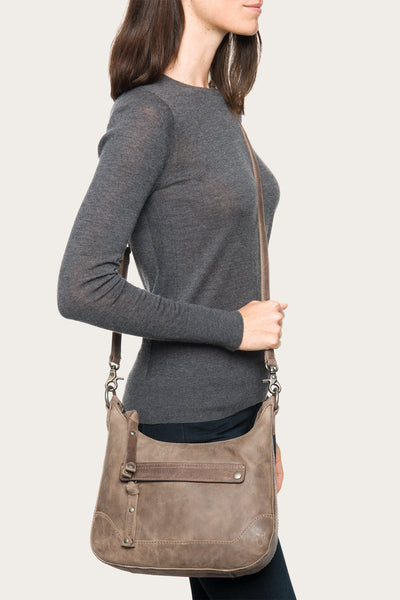 frye melissa small zip hobo