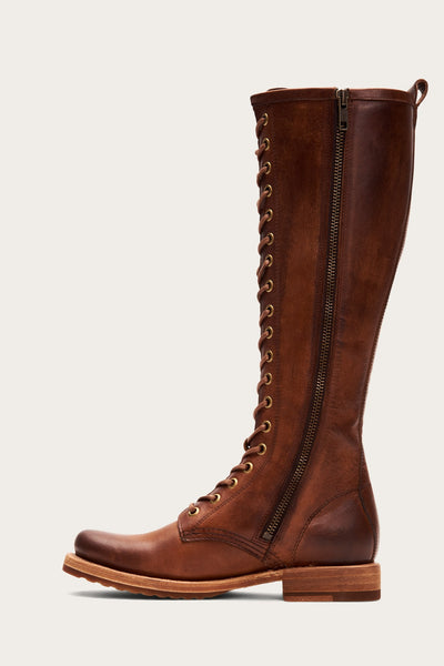 frye veronica combat boots