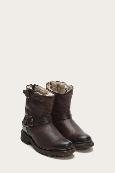 valerie shearling boots by frye