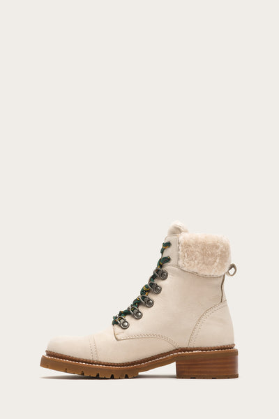 frye samantha shearling hiker boots