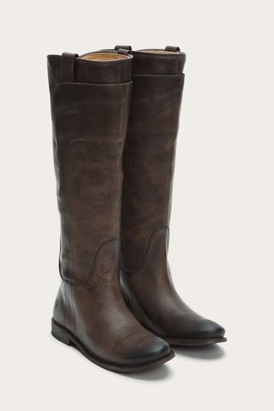 frye paige riding boots cognac