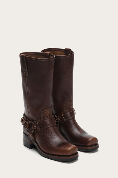 belted harness boots