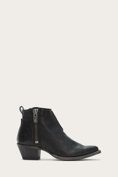 frye sacha moto bootie black