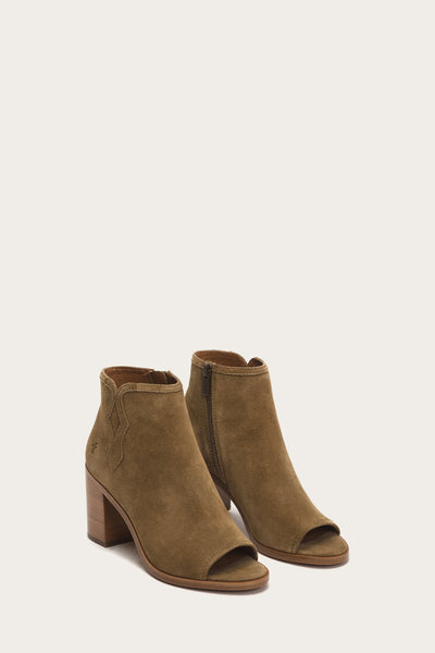 frye open toe booties