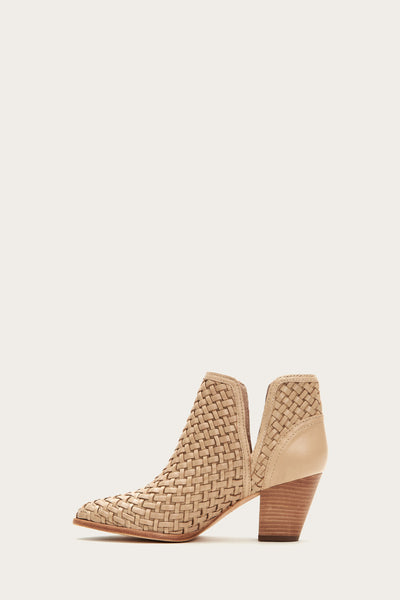 frye reed cut out woven bootie