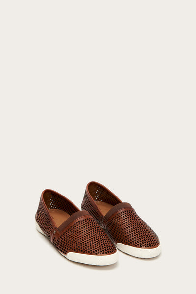 frye melanie perforated slip on