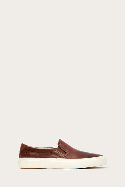 cognac slip on sneakers