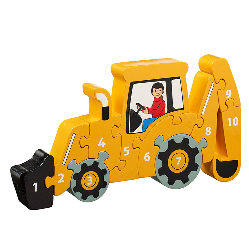 yellow digger toy