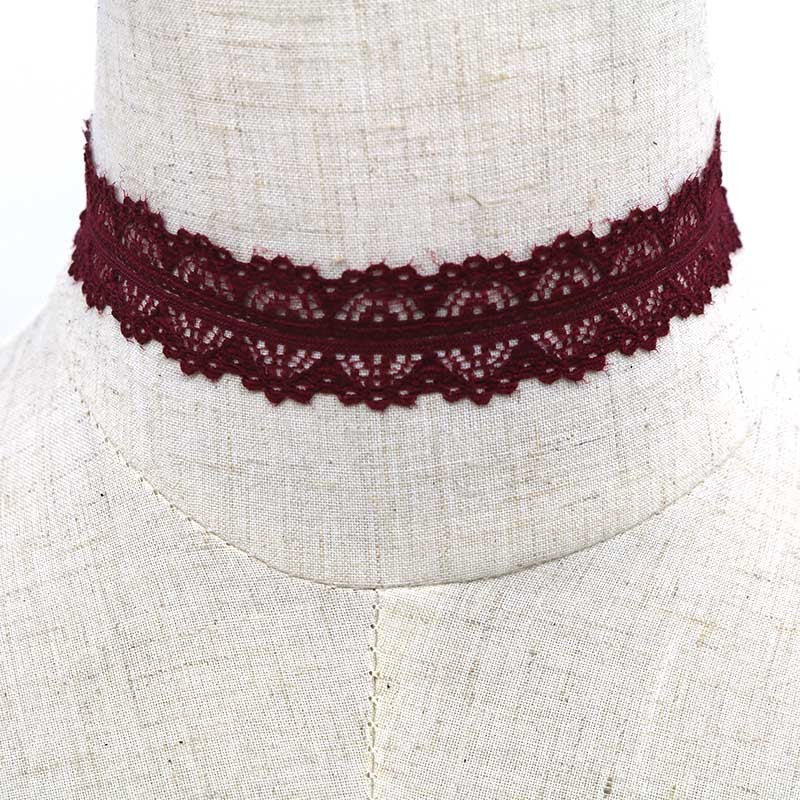 red lace choker