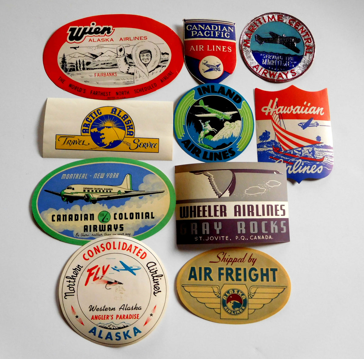 airline vintage printables