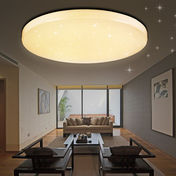 VINGO® 16W LED Deckenleuchte Farbwechsel Wohnzimmerlampe Küchenleuchte Deckenbeleuchtung Panel Lüster Sternenhimmel Ultraslim Schlafzimmer Esszimmer energiesparend 