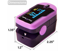 zacurate pulse oximeter 500E product dimensions