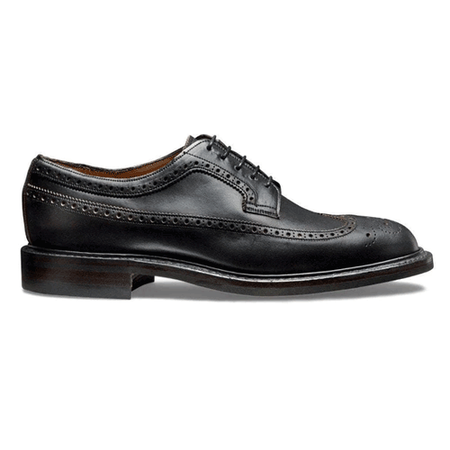 black oxford wingtip shoes