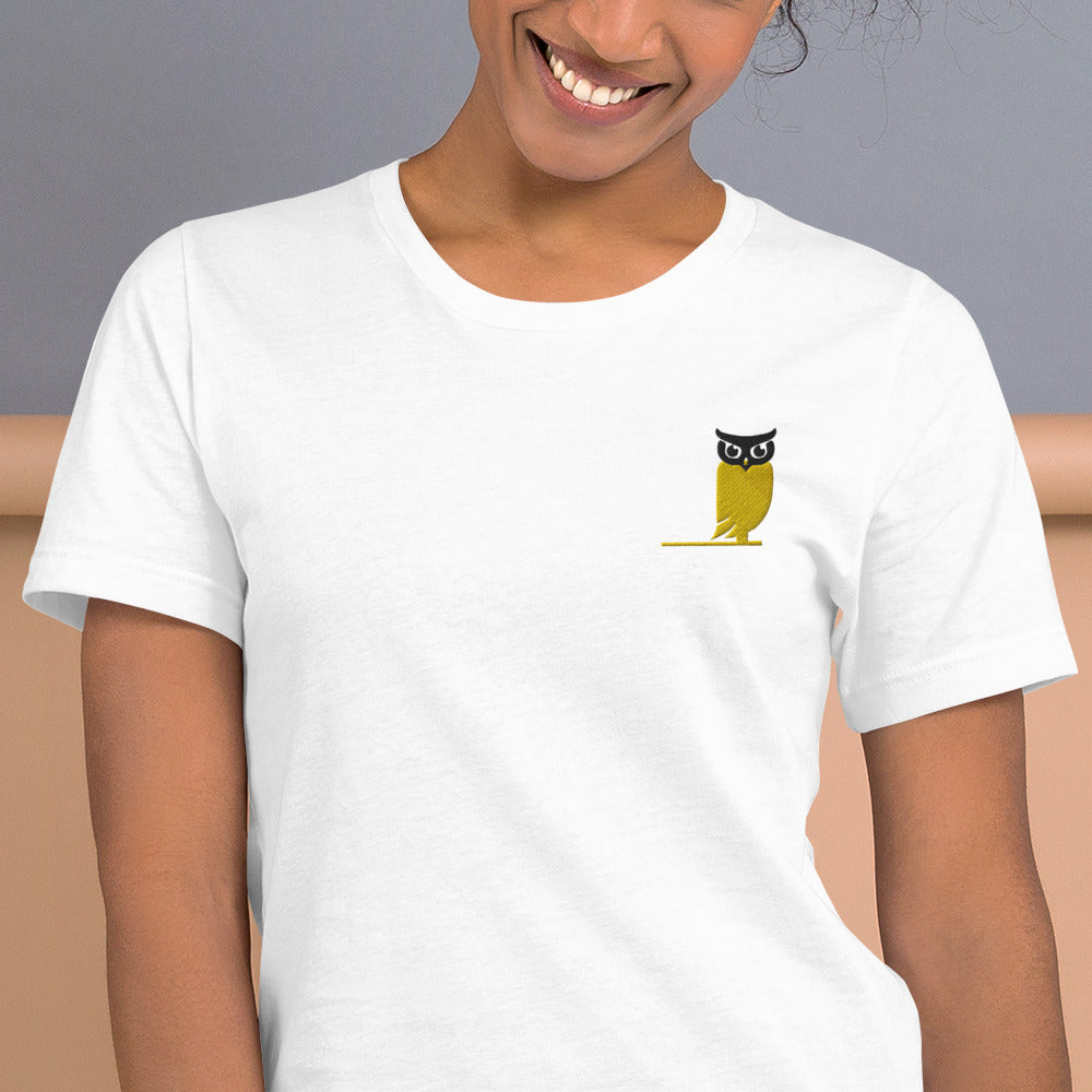 Short-Sleeve Unisex T-Shirt Gray owl 