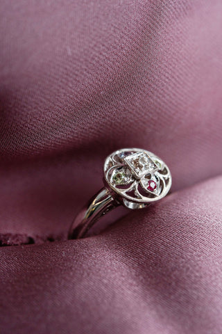 Personalized mother's ring with birthstones