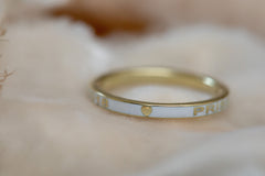 pet memorial ring mourning enamel ring