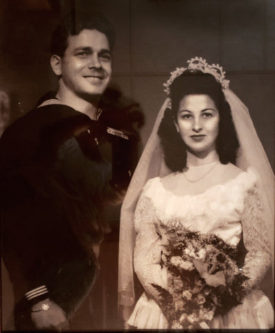 vintage 1940's wedding photo