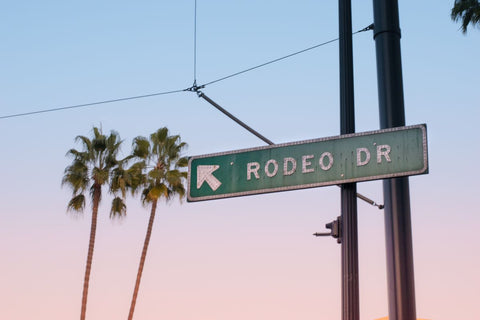 Rodeo Drive street sign in LA