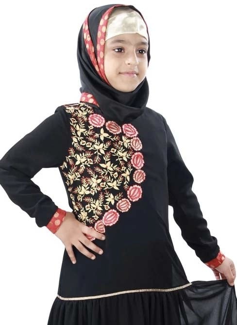 Hijab Jilbab Abaya Burka Hijab For Kids Black Color size 5/6 8/9 7/8 