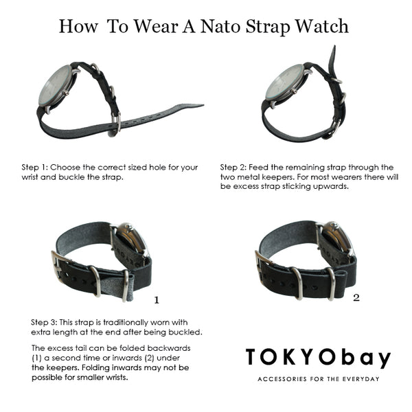 TOKYObay Guide to Wearing at NATO style strap watch