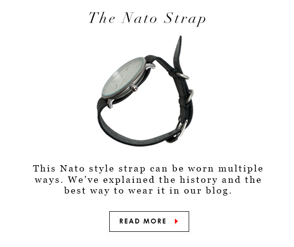 The TOKYObay Nato Strap. This Nato style watch strap can be worn in multiple ways. We've explained the history and best ways to wear it in this blog post.