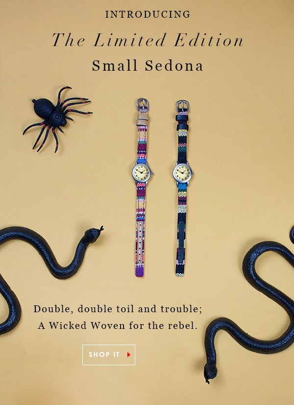 Introducing the TOKYObay limited edition Small Sedona Watch. Double bubble, toil and trouble; A wicked woven for the rebel. Shop Sedona Watch. 