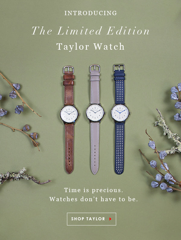 TOKYObay Limited edition Taylor watch for men and women. Time is precious but a watch doesn't have to be. Shop the Taylor Watch.