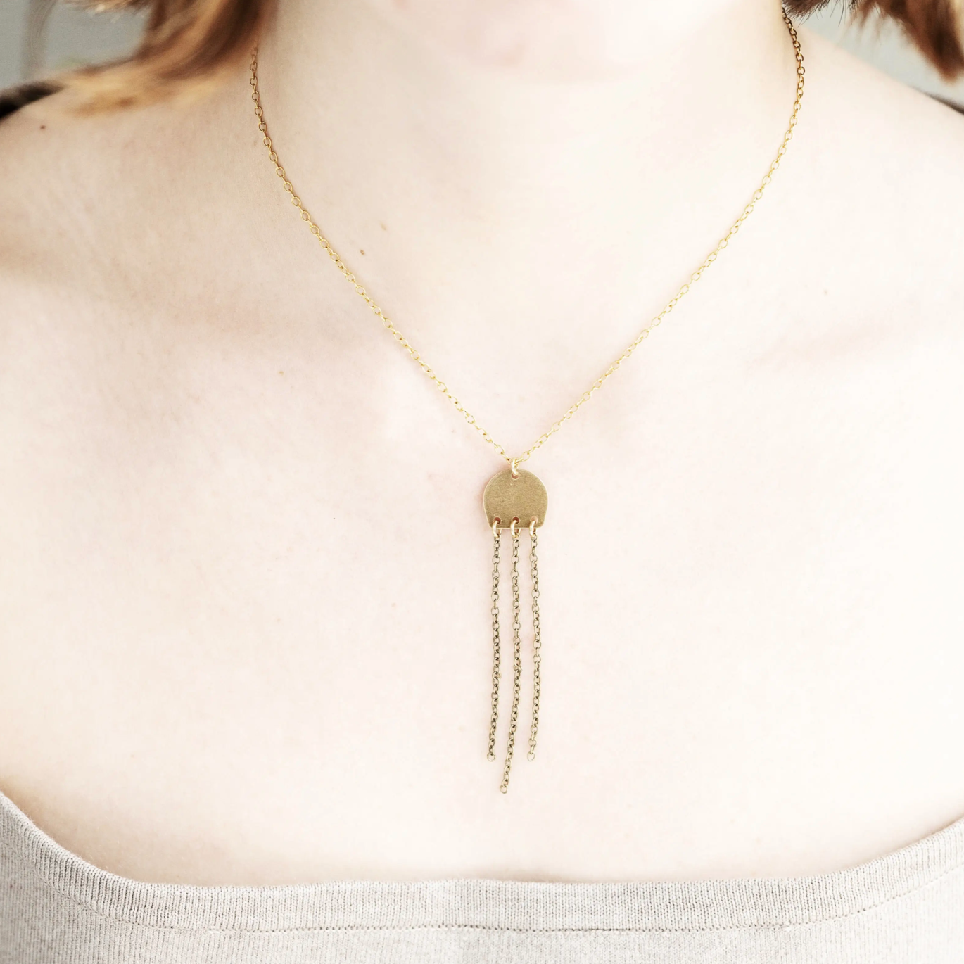 boho fringe necklace