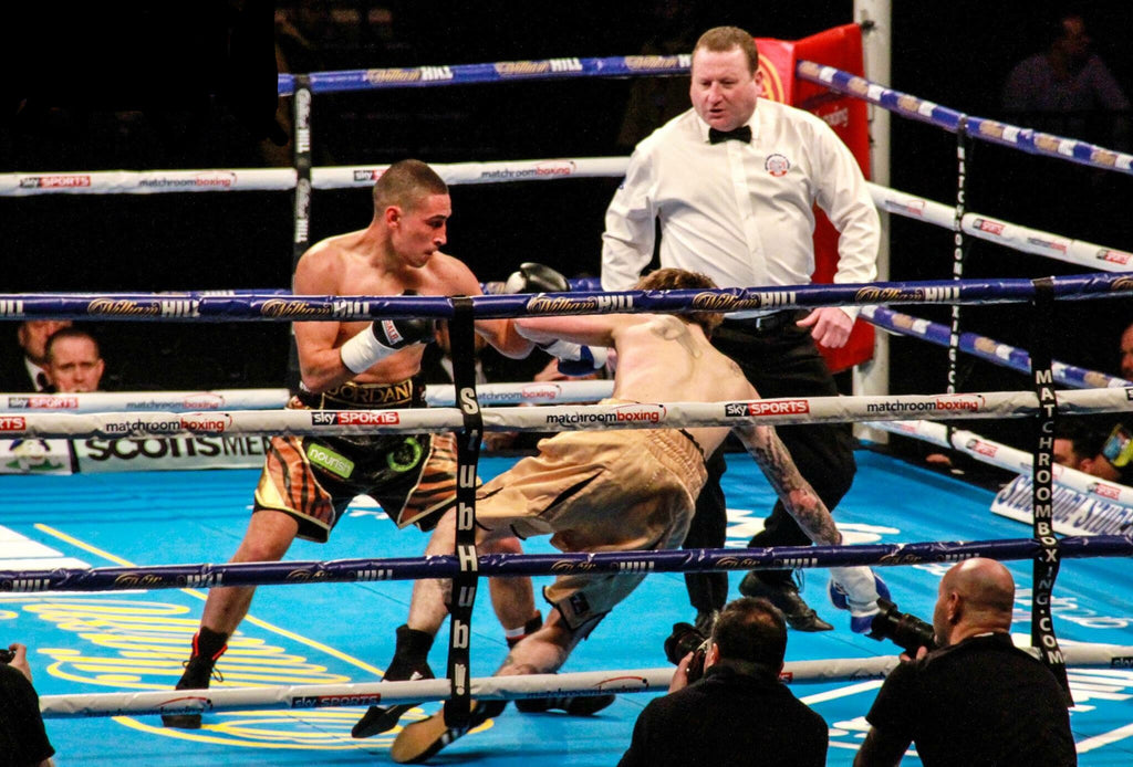 Jordan Gill in the boxing ring 2017