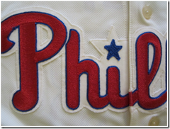 Philadelphia Phillies Majestic Authentic Collection Red & Blue Cool  Base Jersey