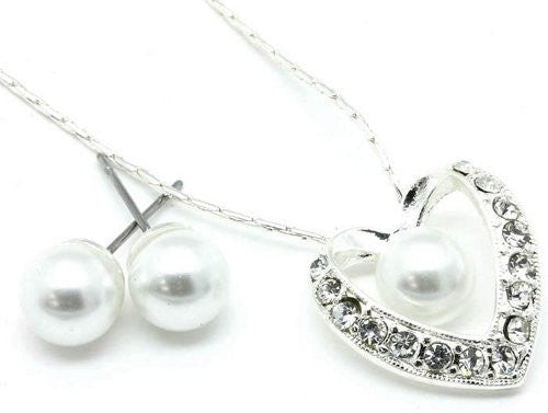 bridesmaid necklace and earring set