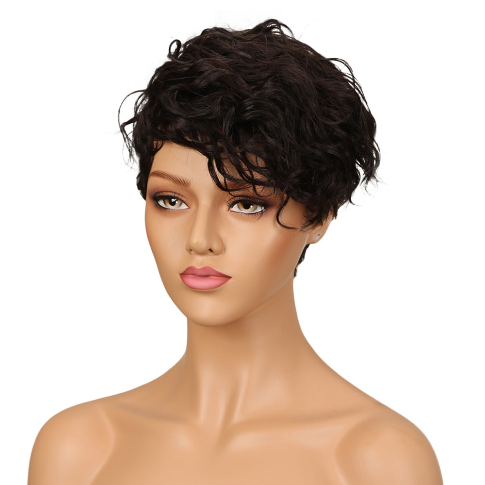 short curly pixie wig