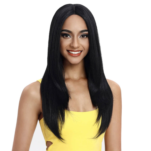 Beyonce丨Synthetic Lace Front Wig Middle Part丨24 Inch Classic Straight